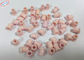 Pink color Roller plastic cable pulley with high speed  bearing , 95% AL2O3 materials